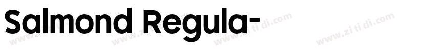Salmond Regula字体转换